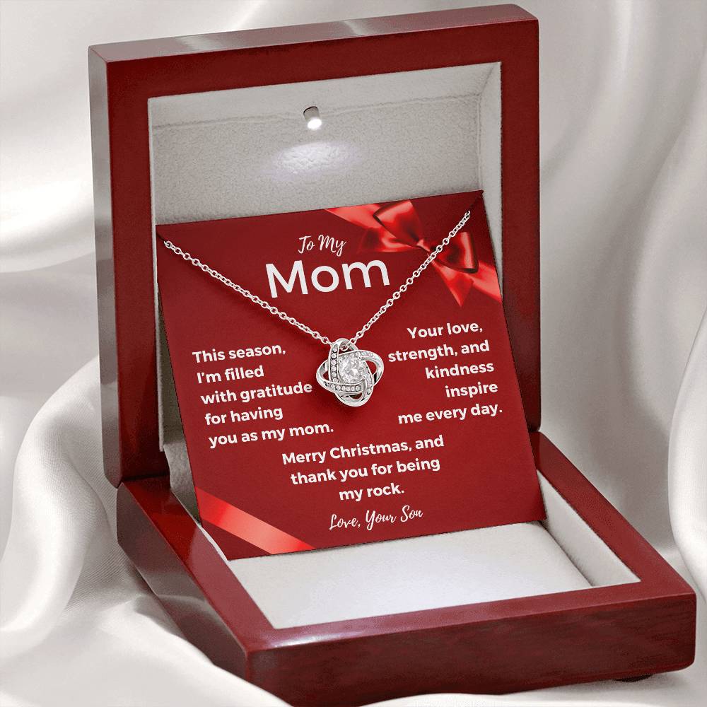 CHRISTMAS SPECIAL - To My Mom - Love Knot Necklace