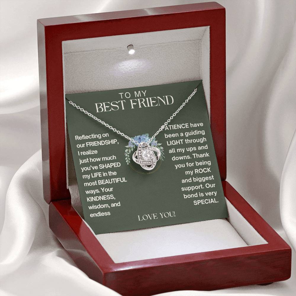 To My Best Friend - Friendship - Love Knot Necklace