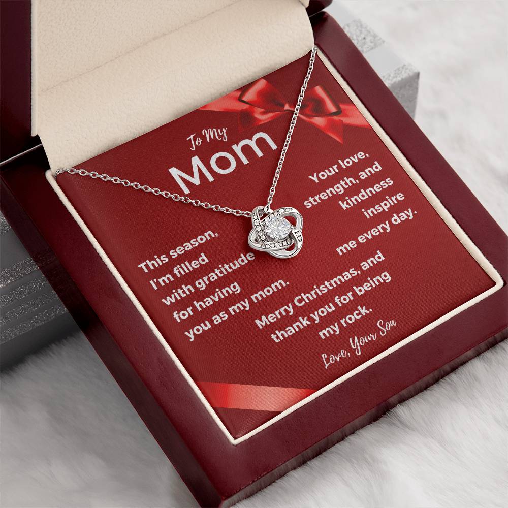 CHRISTMAS SPECIAL - To My Mom - Love Knot Necklace