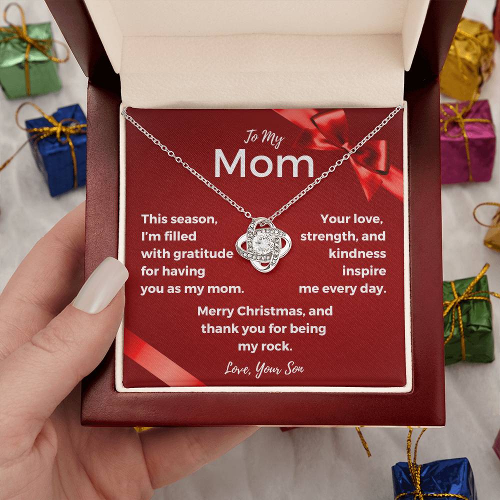 CHRISTMAS SPECIAL - To My Mom - Love Knot Necklace