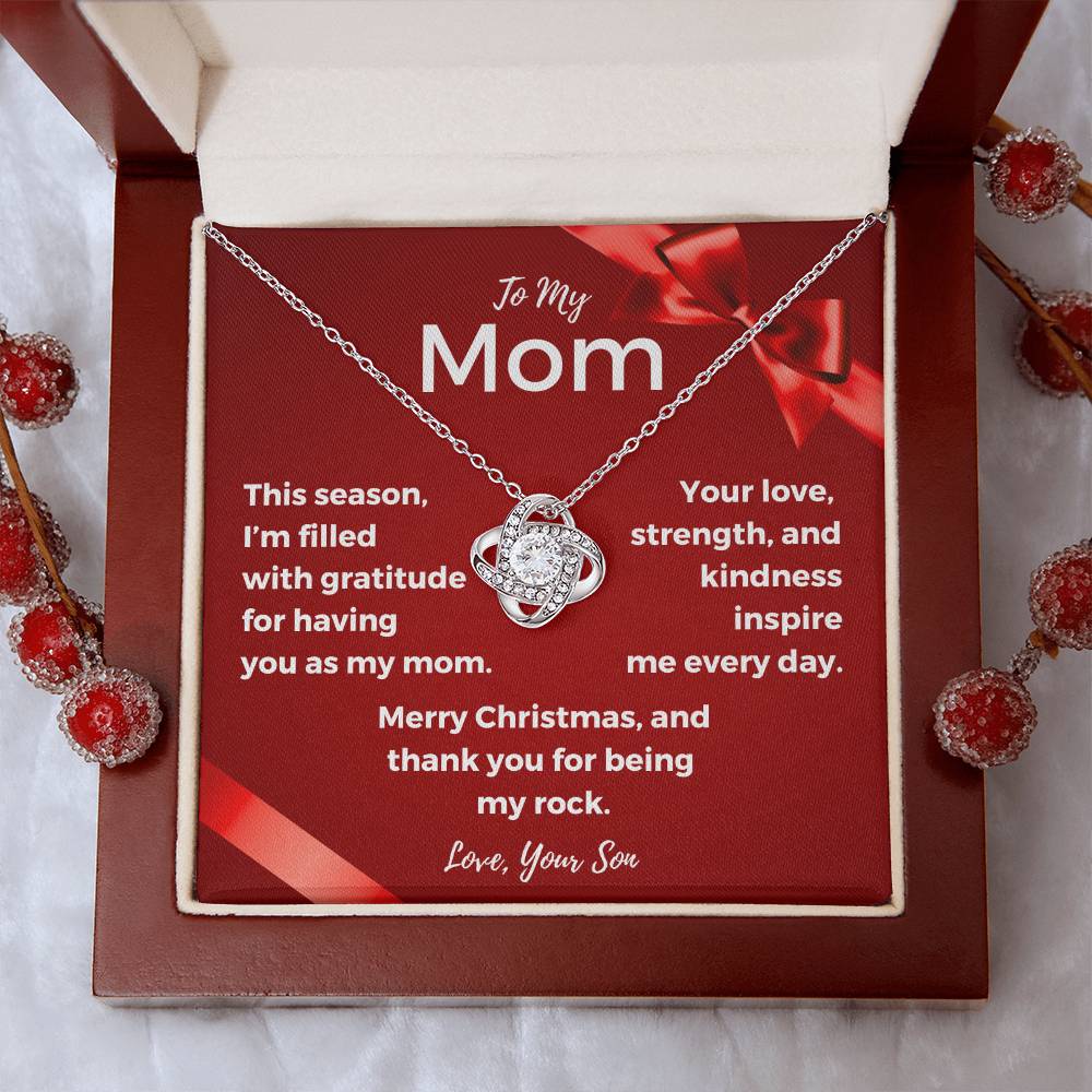 CHRISTMAS SPECIAL - To My Mom - Love Knot Necklace