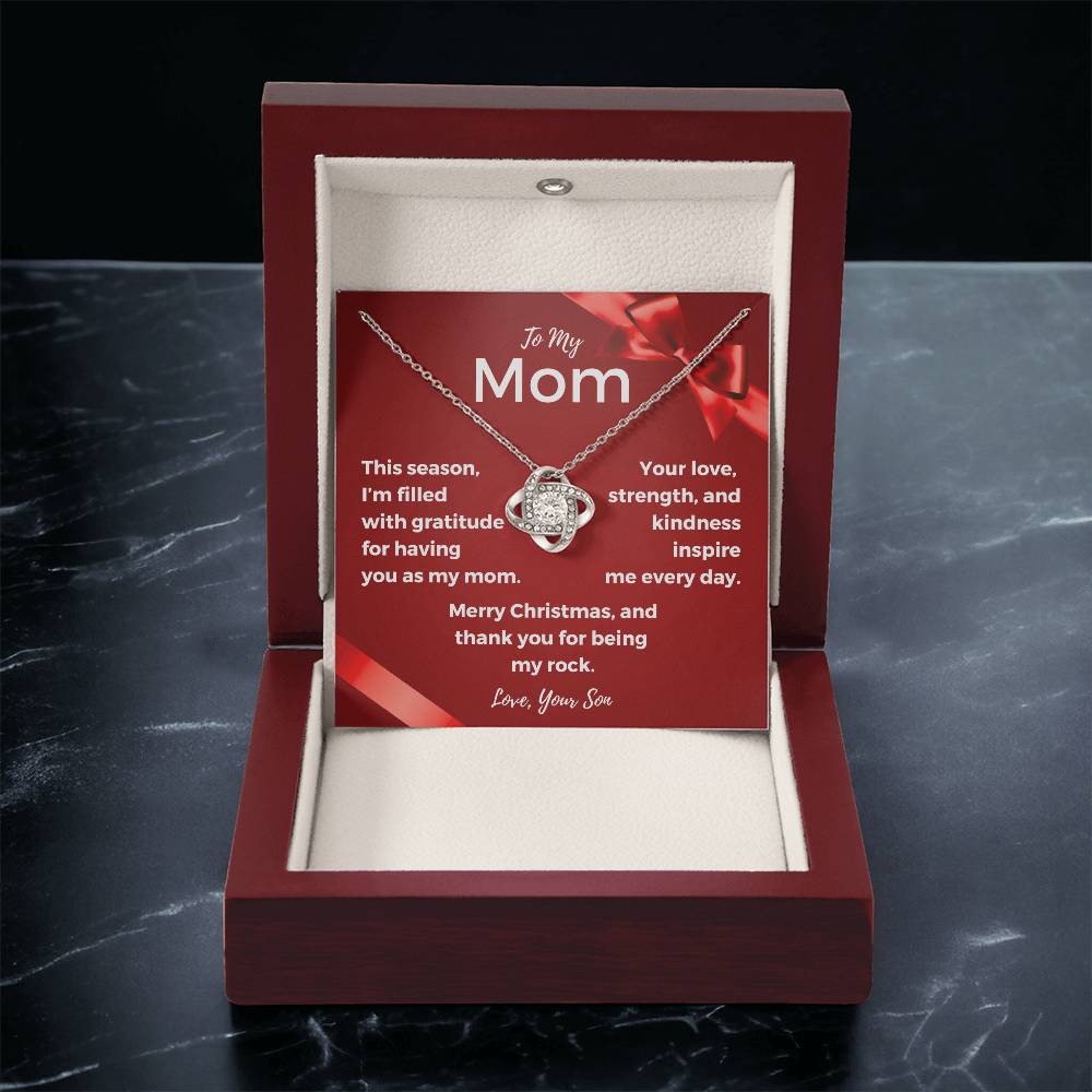 CHRISTMAS SPECIAL - To My Mom - Love Knot Necklace