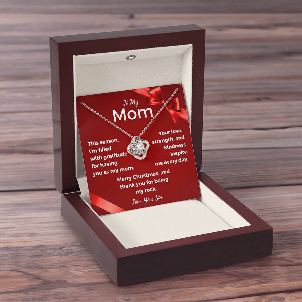 CHRISTMAS SPECIAL - To My Mom - Love Knot Necklace