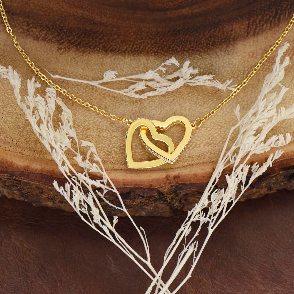 To My Soulmate - My Sunshine - Interlocking Hearts Necklace