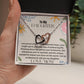 To My Daughter - Compassionate Heart - Interlocking Hearts Necklace