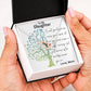 To My Daughter - Single Memory - Interlocking Hearts Necklace