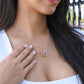 To My Daughter - Single Memory - Interlocking Hearts Necklace