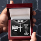 To My Dad - All My Life - Cuban Chain with Artisan Cross Necklace