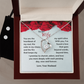 Valentine's Day Special - To My Wife - Forever Love Necklace & Earring Set