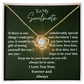 Valentine's Day Special - To My Soulmate - Love Knot Necklace & Sweetest Devotion Flower Bouquet