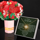 Valentine's Day Special - To My Soulmate - Love Knot Necklace & Sweetest Devotion Flower Bouquet