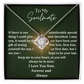 Valentine's Day Special - To My Soulmate - Love Knot Necklace & Sweetest Devotion Flower Bouquet