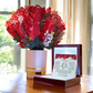 Valentine's Day Special - To My Wife - Forever Love Necklace & Sweetest Devotion Flower Bouquet