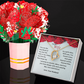 Valentine's Day Special - To My Wife - Forever Love Necklace & Sweetest Devotion Flower Bouquet