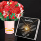 Valentine's Day Special - To My Soulmate - Alluring Beauty Necklace & Sweetest Devotion Flower Bouquet