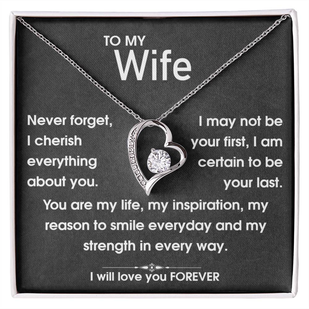 To My Wife - You Are My Life - Forever Love Necklace