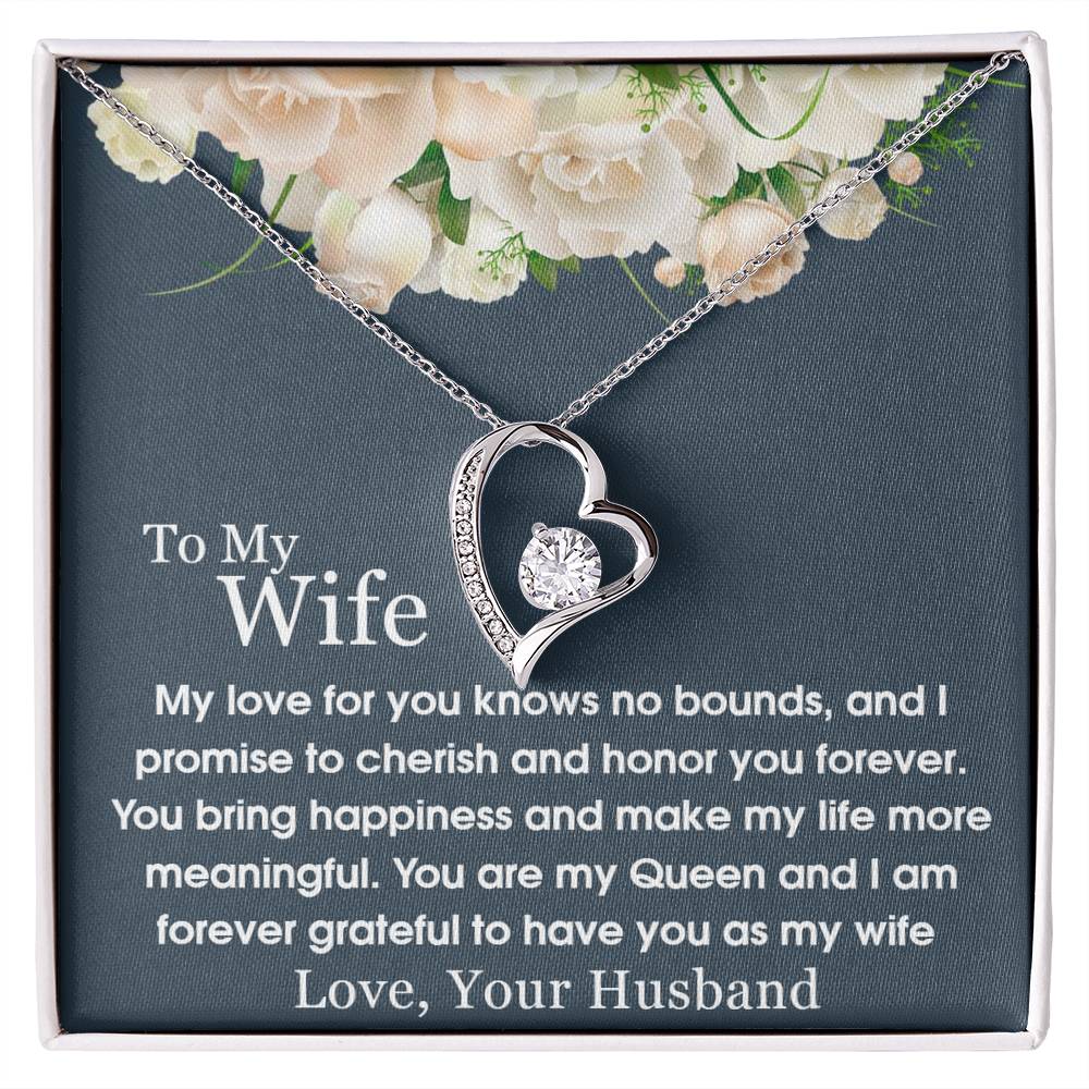 To My Wife - Forever Love Necklace - A Symbol of Everlasting Love