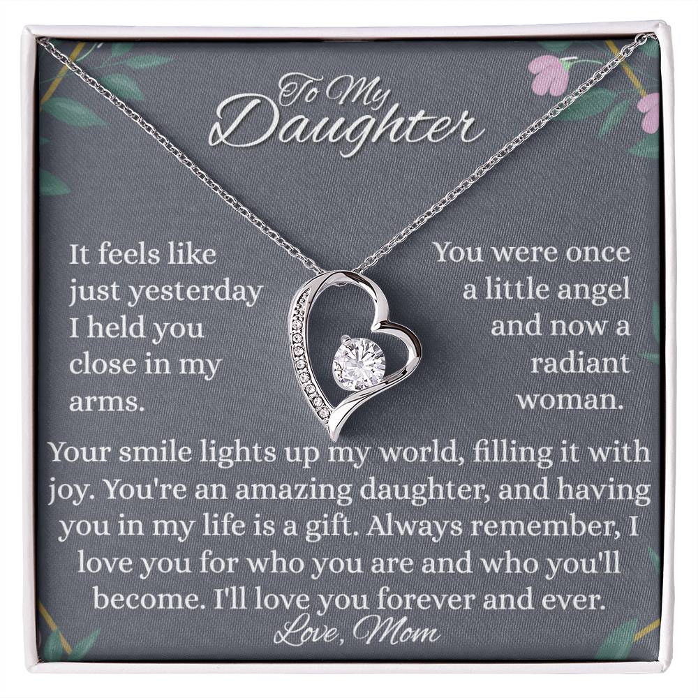 To My Daughter - Little Angel - Forever Love Necklace