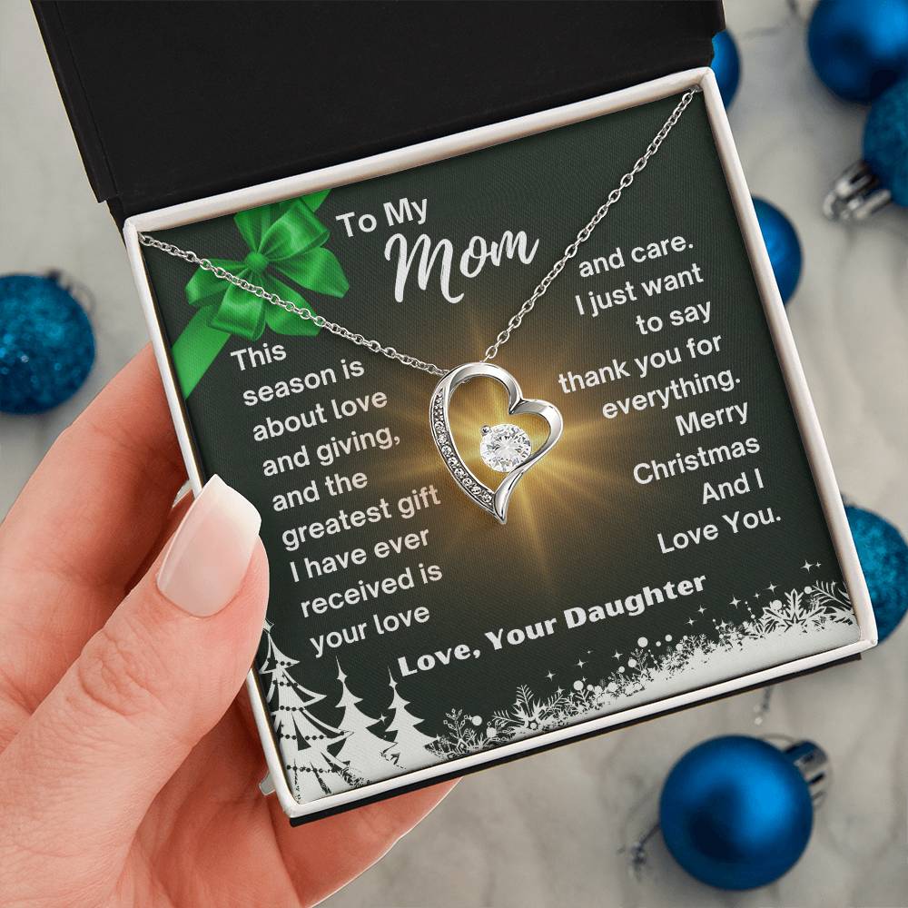 CHRISTMAS SPECIAL - To My Mom - Forever Love Necklace