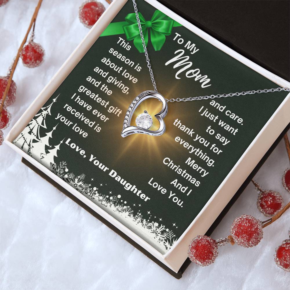 CHRISTMAS SPECIAL - To My Mom - Forever Love Necklace