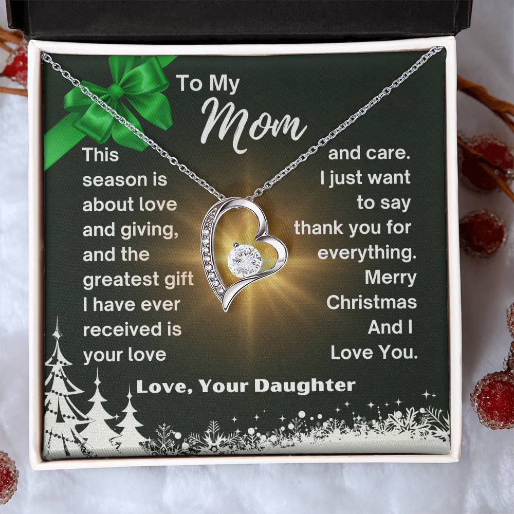 CHRISTMAS SPECIAL - To My Mom - Forever Love Necklace