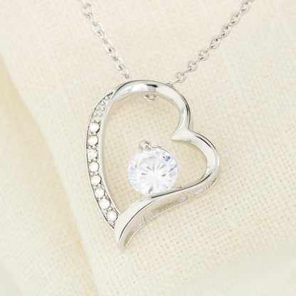 To My Mom - Thank You - Forever Love Necklace