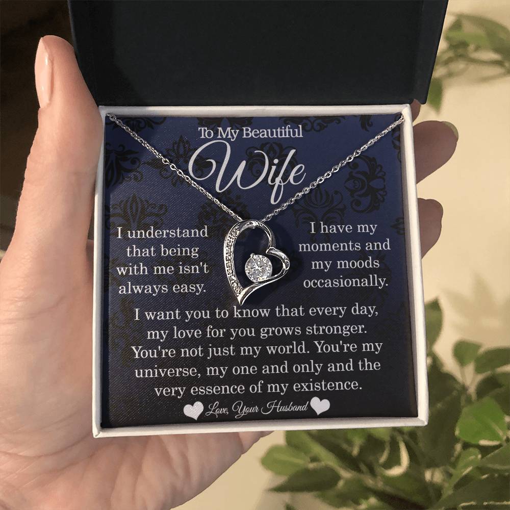 To My Wife - My One And Only - Forever Love Necklace