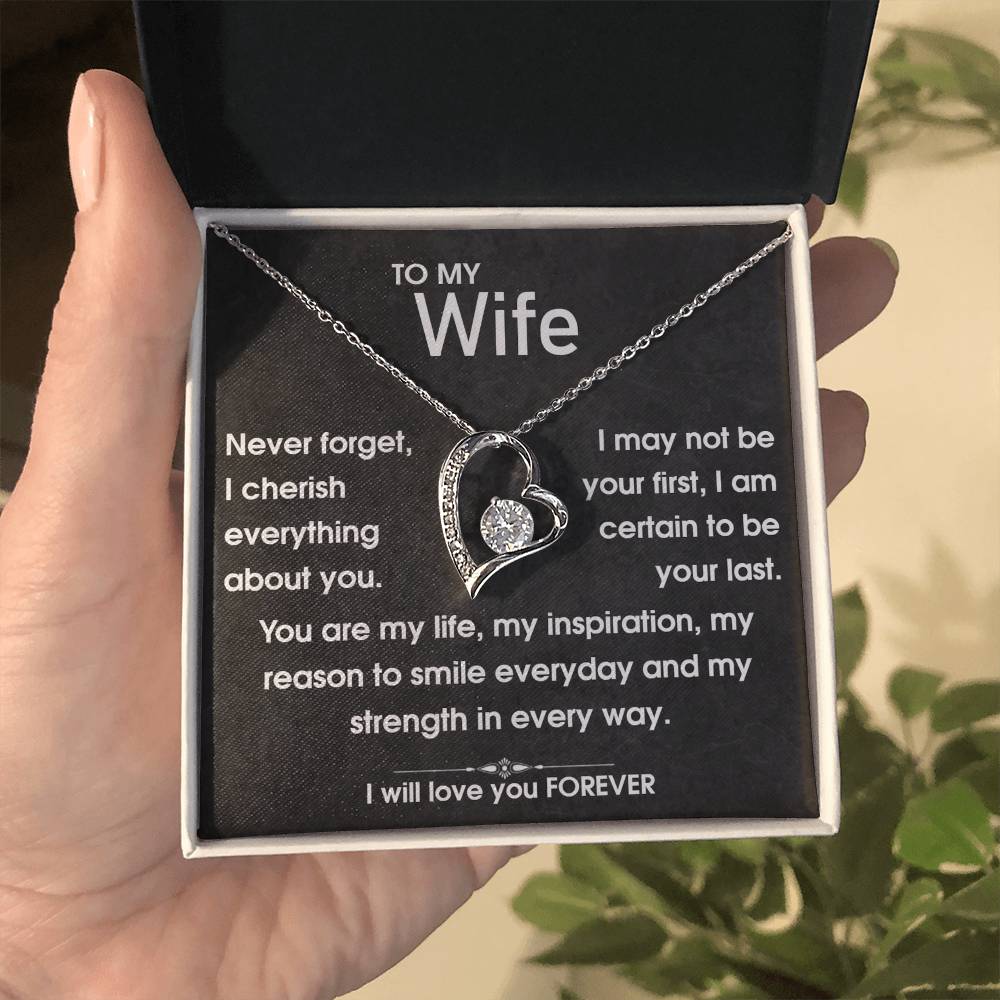 To My Wife - You Are My Life - Forever Love Necklace