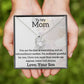 To My Mom - The Best - Forever Love Necklace