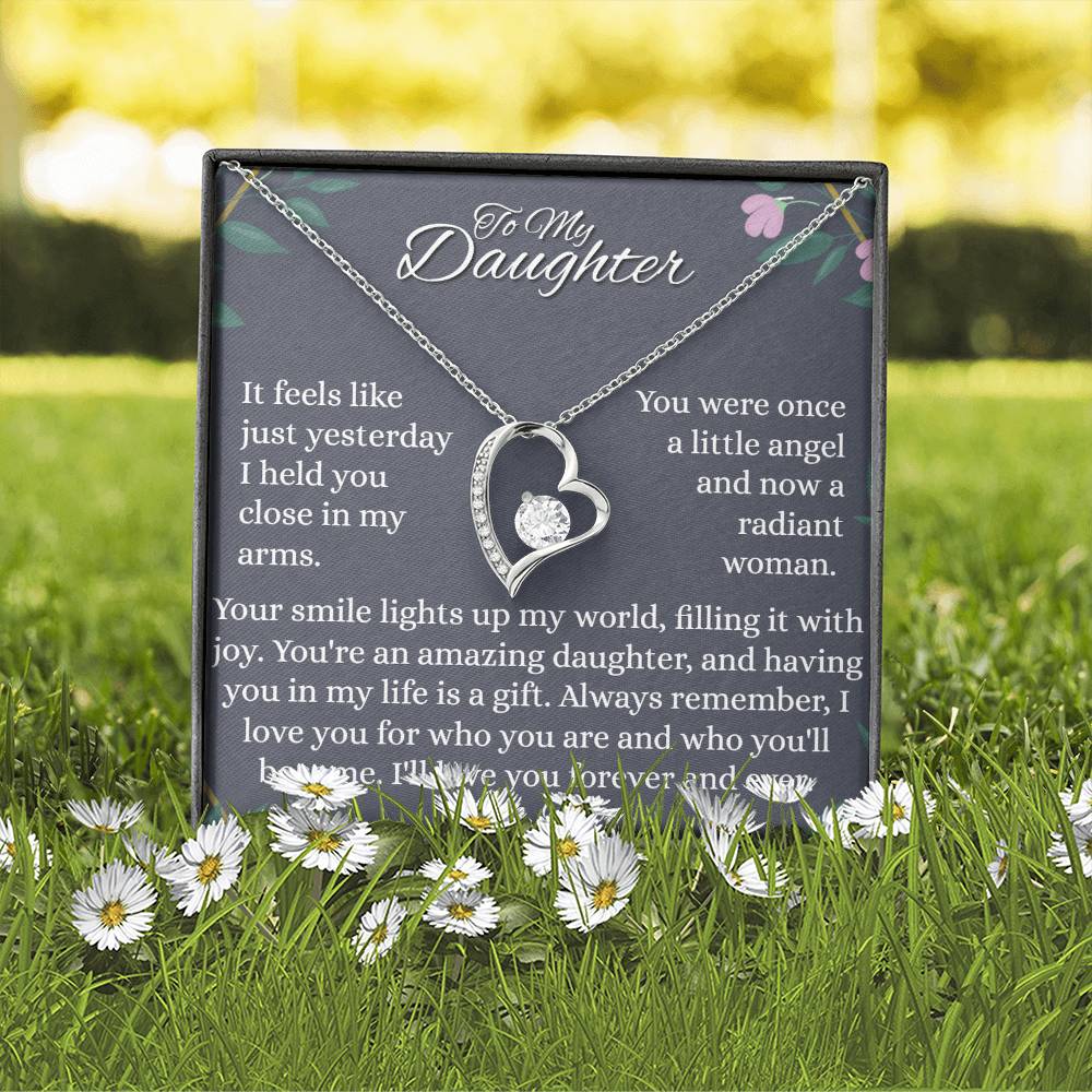 To My Daughter - Little Angel - Forever Love Necklace