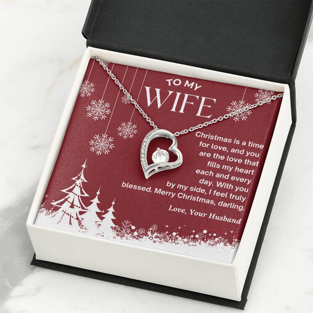 CHRISTMAS SPECIAL - To My Wife - Forever Love Necklace