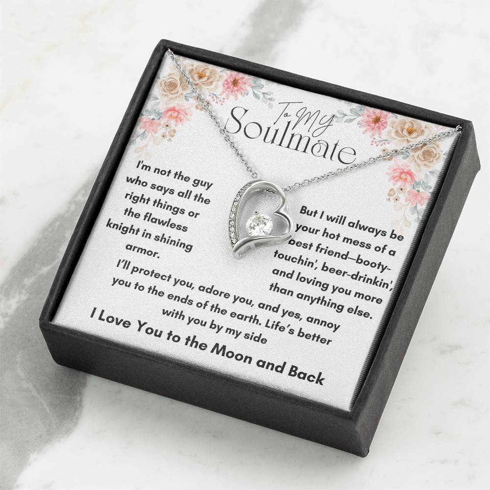 To My Soulmate - Knight In Shining Armor - Forever Love Necklace