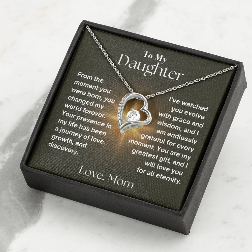 To My Daughter - Journey Of Love - Forever Love Necklace