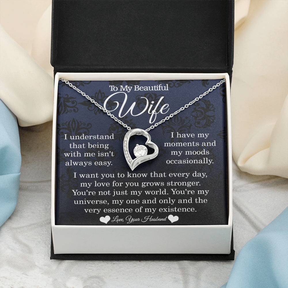 To My Wife - My One And Only - Forever Love Necklace