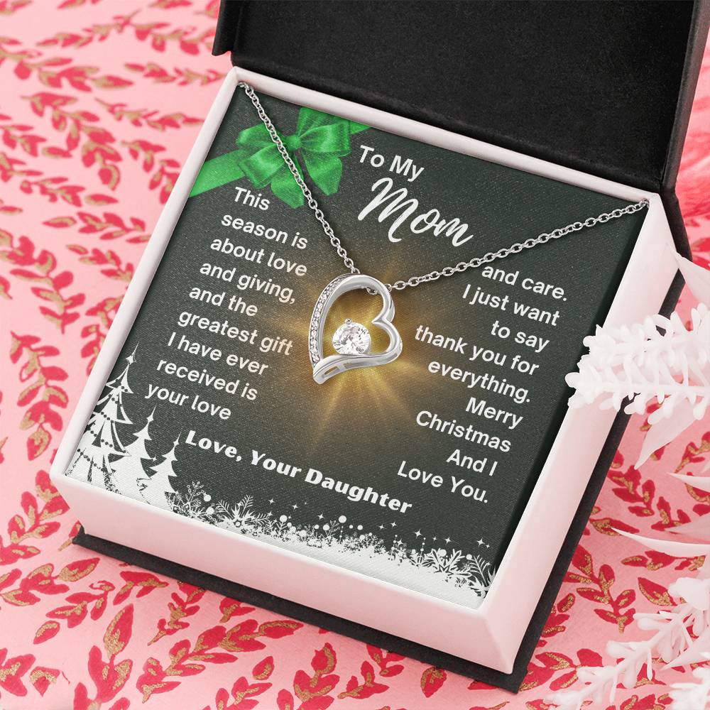 CHRISTMAS SPECIAL - To My Mom - Forever Love Necklace