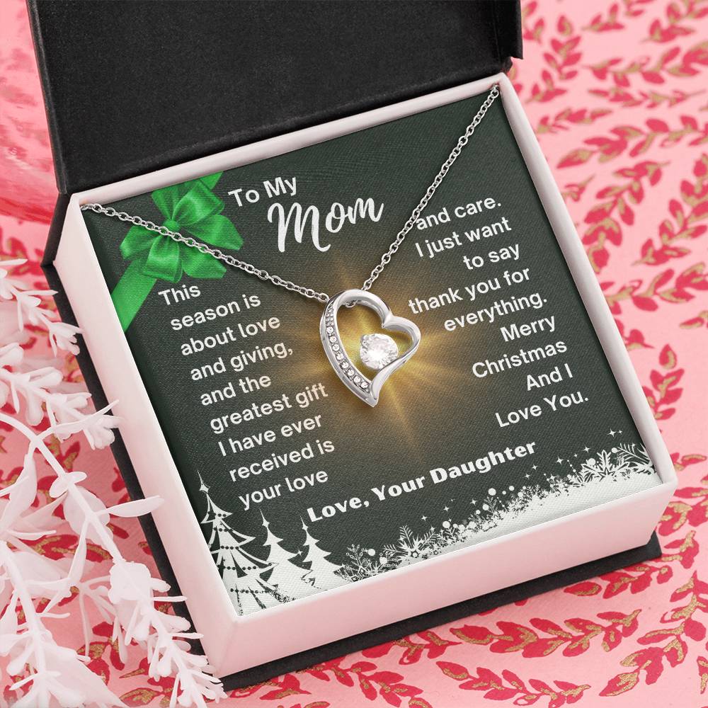 CHRISTMAS SPECIAL - To My Mom - Forever Love Necklace