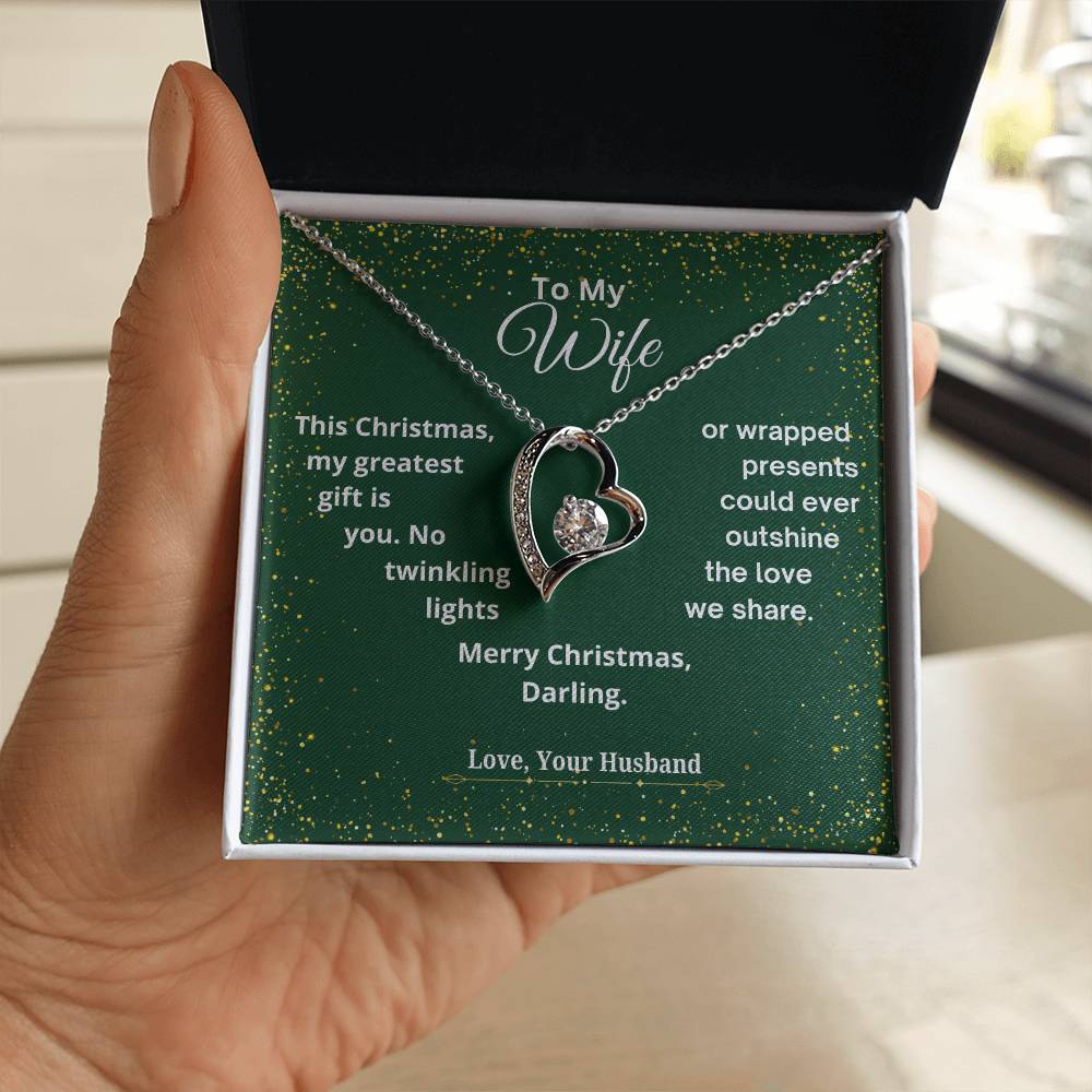 CHRISTMAS SPECIAL - To My Wife - Forever Love Necklace