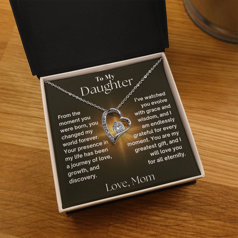 To My Daughter - Journey Of Love - Forever Love Necklace