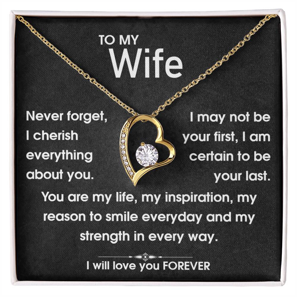 To My Wife - You Are My Life - Forever Love Necklace