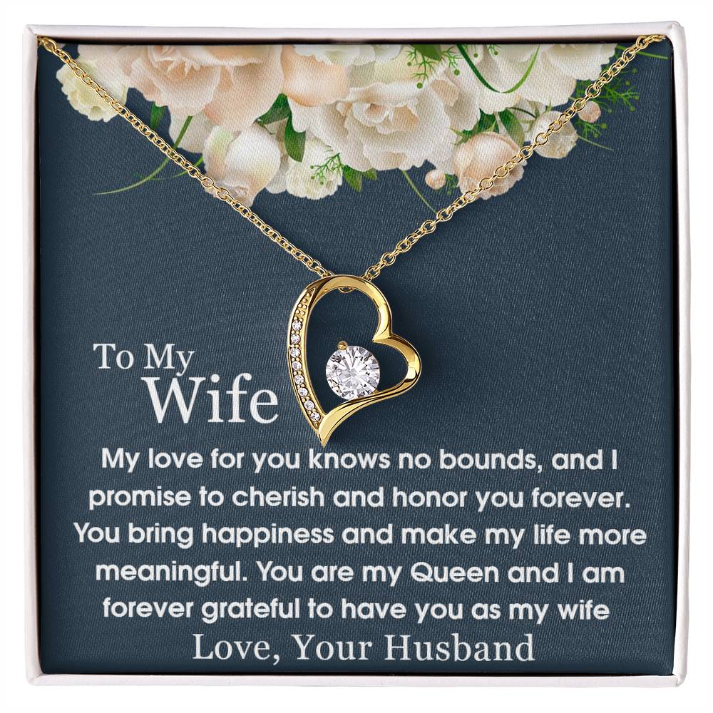 To My Wife - Forever Love Necklace - A Symbol of Everlasting Love