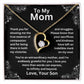 To My Mom - Grateful For You - Forever Love Necklace