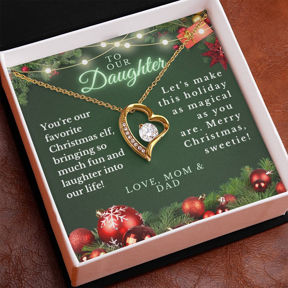 CHRISTMAS SPECIAL - To Our Daughter - Love Knot Necklace