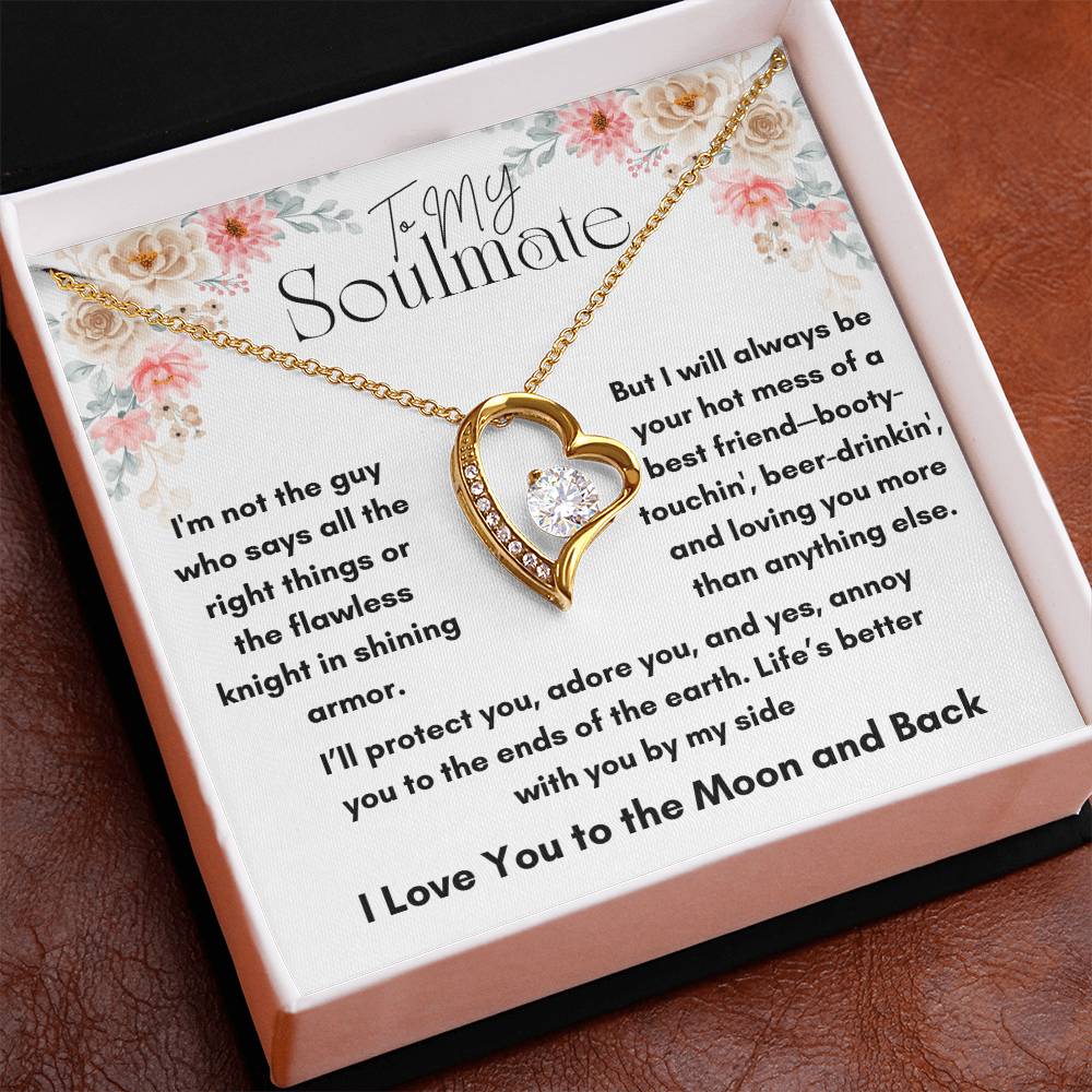 To My Soulmate - Knight In Shining Armor - Forever Love Necklace