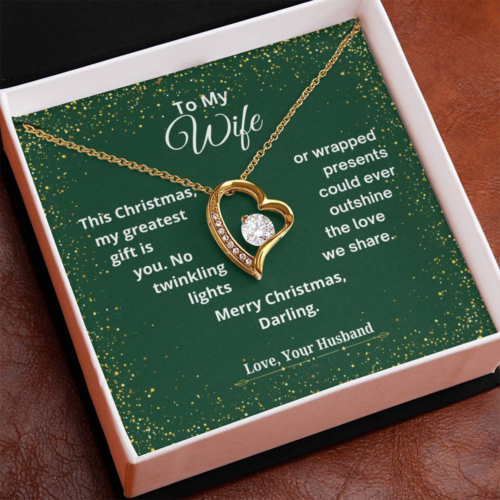 CHRISTMAS SPECIAL - To My Wife - Forever Love Necklace