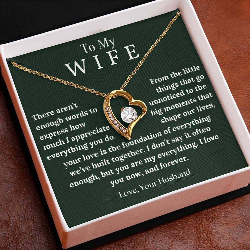 To My Wife - My Everything - Forever Love Necklace