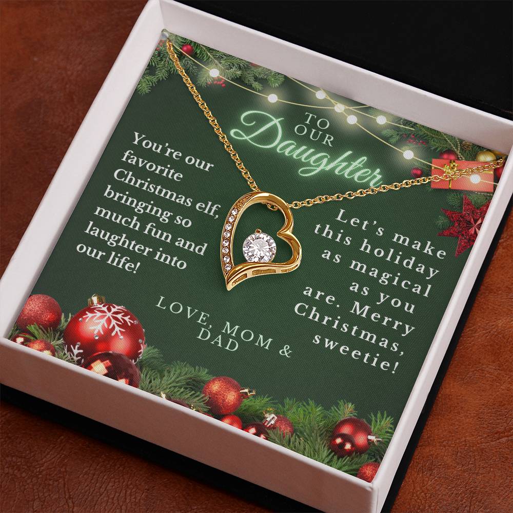 CHRISTMAS SPECIAL - To Our Daughter - Love Knot Necklace