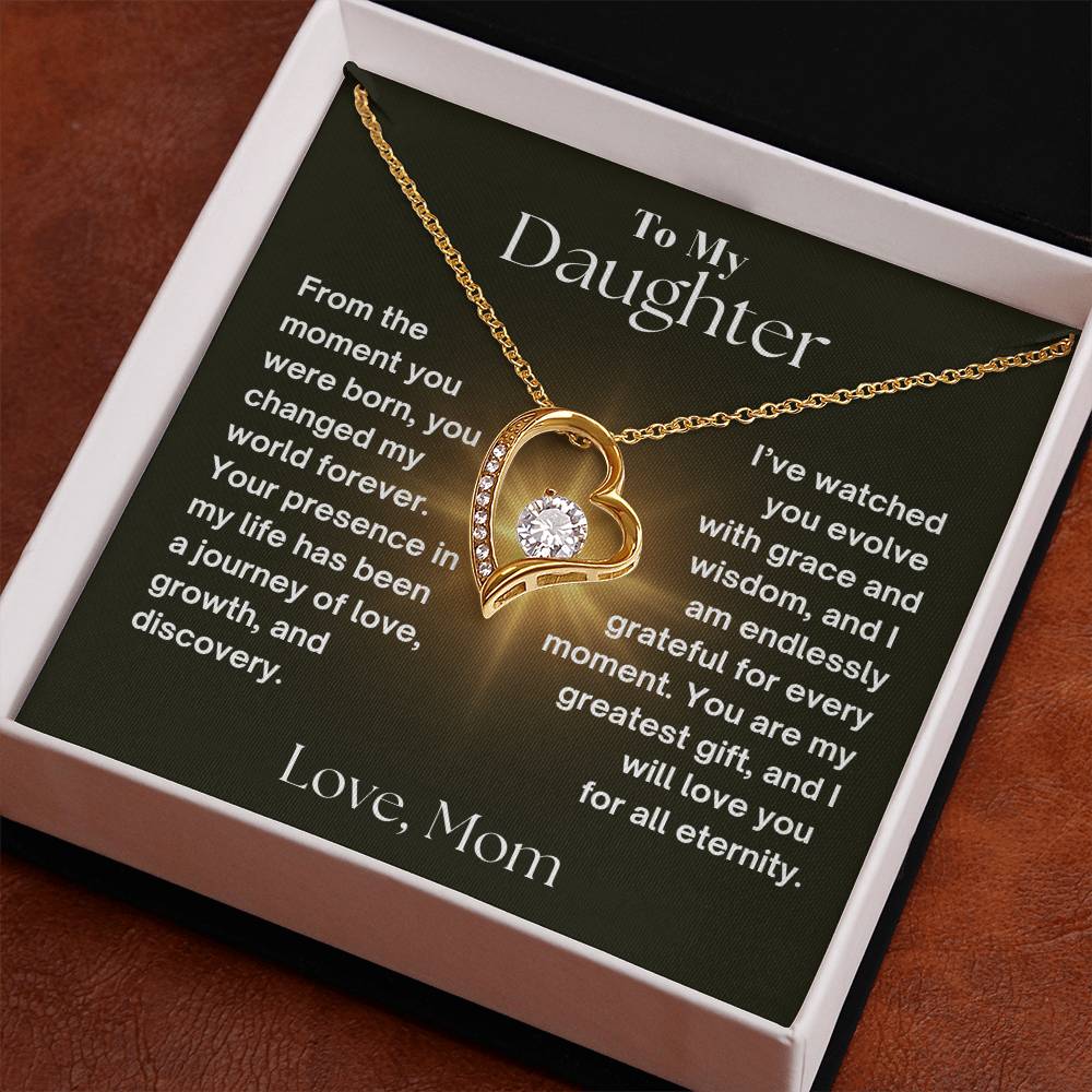 To My Daughter - Journey Of Love - Forever Love Necklace