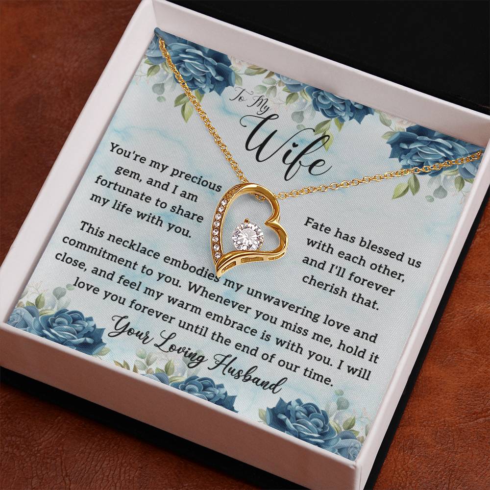 To My Wife - Ignite Eternal Love: The Enchanting Forever Love Necklace