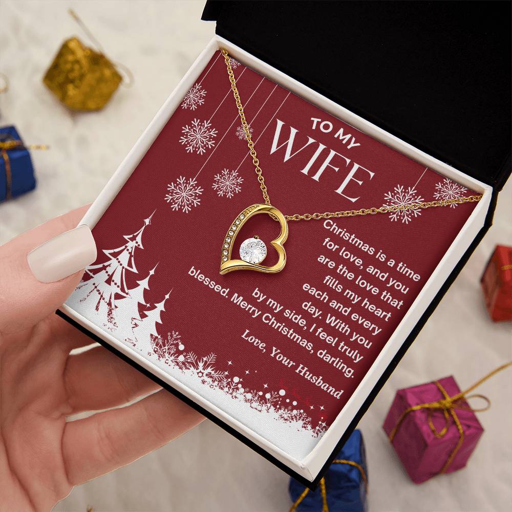 CHRISTMAS SPECIAL - To My Wife - Forever Love Necklace