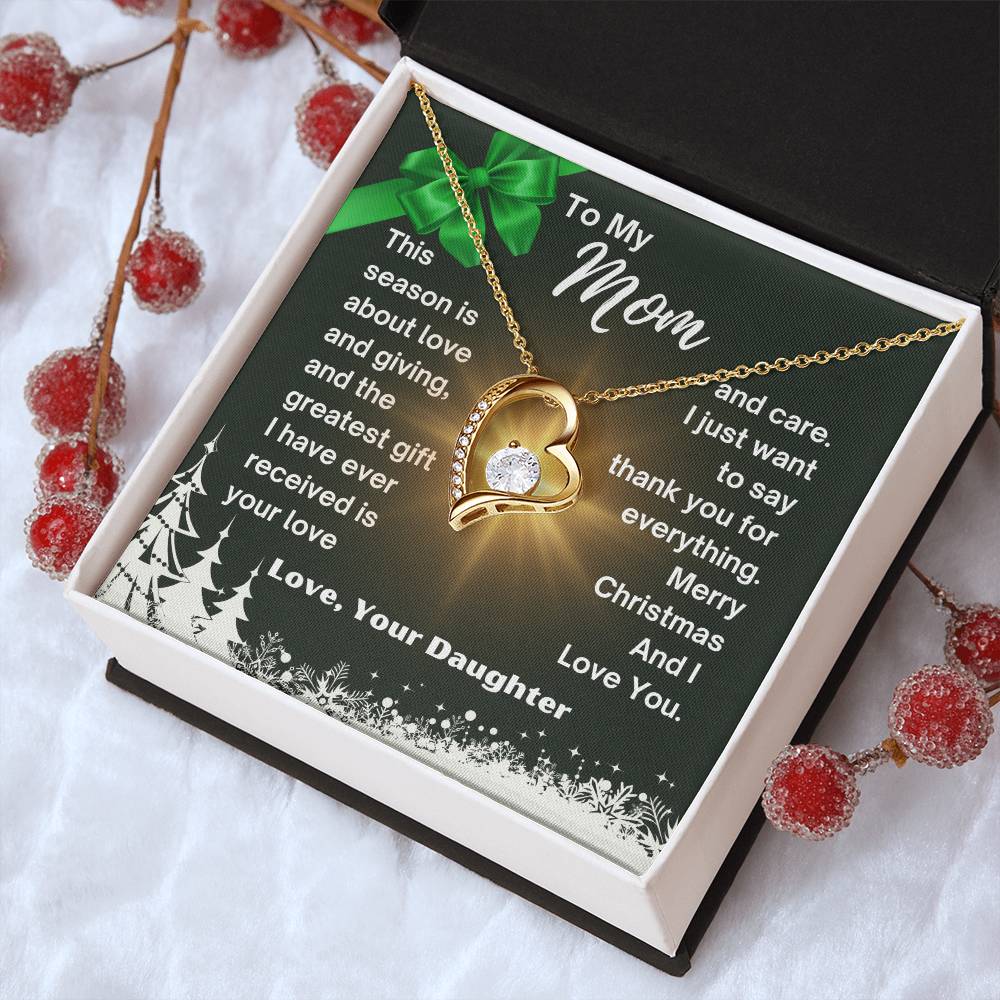 CHRISTMAS SPECIAL - To My Mom - Forever Love Necklace